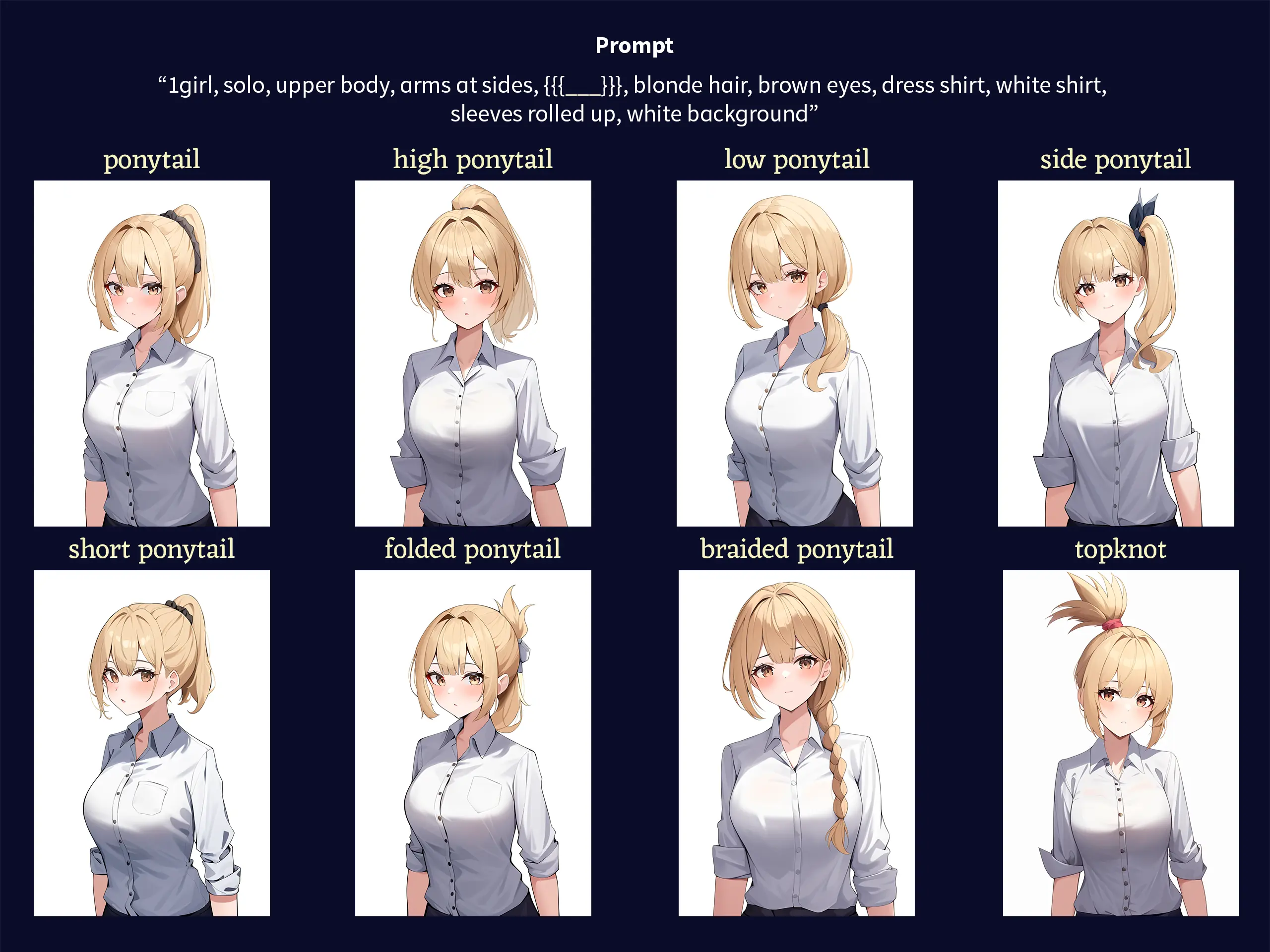 Ponytail hairstyles.