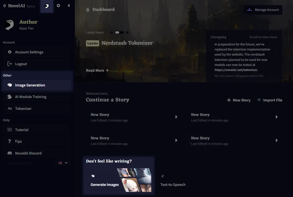 Where to access Image Generation.