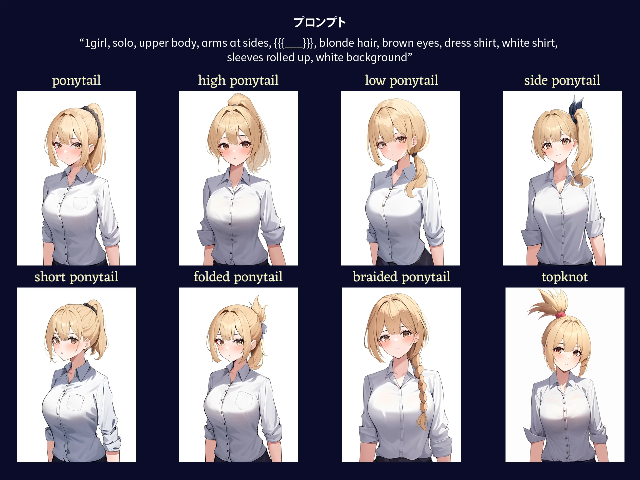 Ponytail hairstyles.