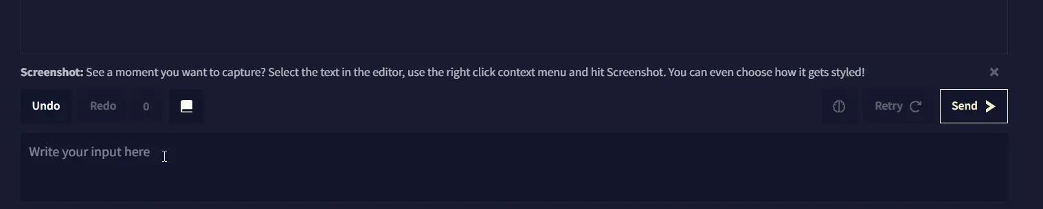 Input Box Screenshot