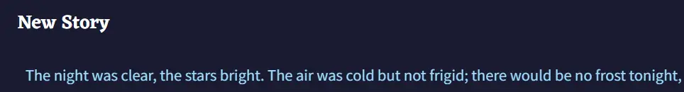 Story Title Screenshot