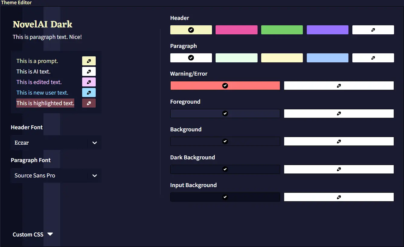 Theme Editor